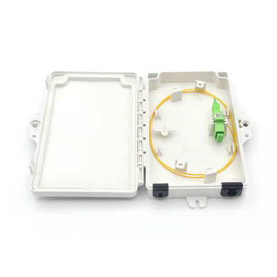 Caja de distribución de fibra óptica para telecomunicaciones con un adaptador único SC de 1 núcleo