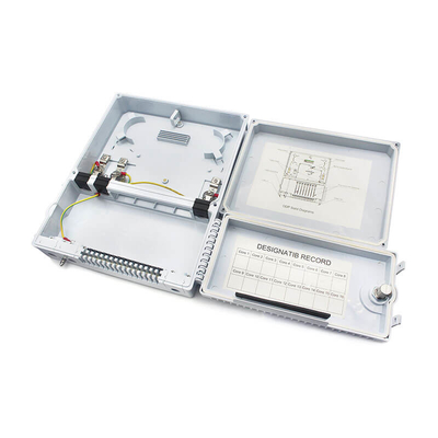 Unidad de distribución de fibra óptica de 16 puertos ABS blanco PC para acceso de banda ancha