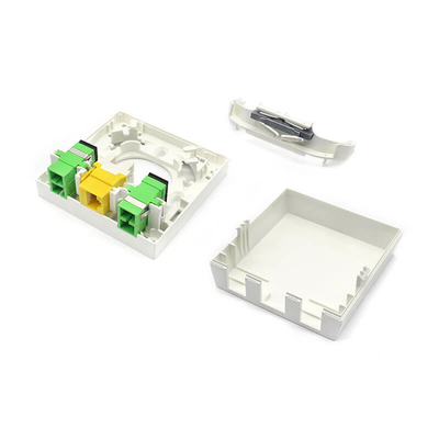 4 puertos autoclip Fibra óptica terminal de conexión SC adaptadores para montaje en la pared