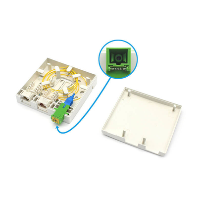 Caja de terminación de fibra óptica instalada en la pared de la salida de fibra óptica para interiores FTTH