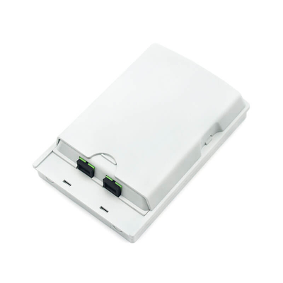 2 puertos FTTH Box de pared salida óptica interior con adaptadores SC Simplex LC Duplex