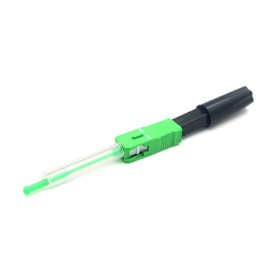 SC/APC Conector de fibra óptica de montaje rápido y de fusión en caliente