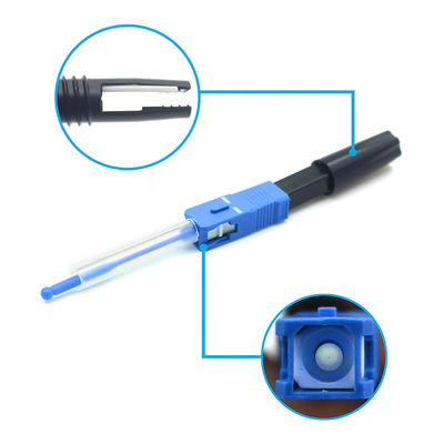 SC UPC Conector de ensamblaje rápido de fibra óptica de tipo fusión
