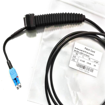 SM MM Conector de fibra óptica resistente al agua Duplex LC UPC NSN Boot
