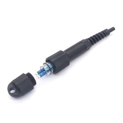 ZET Duplex LC UPC PDLC Conector reforzado impermeable con fibra óptica