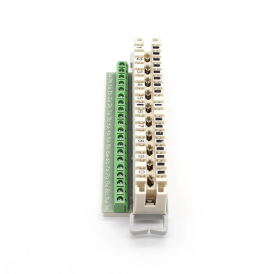 Módulo LSA KRONE para interiores Idc con terminal de tornillo Verde flexible