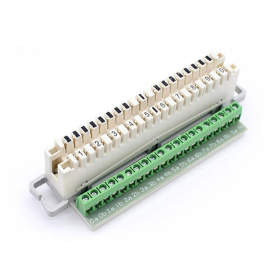 Módulo LSA KRONE para interiores Idc con terminal de tornillo Verde flexible