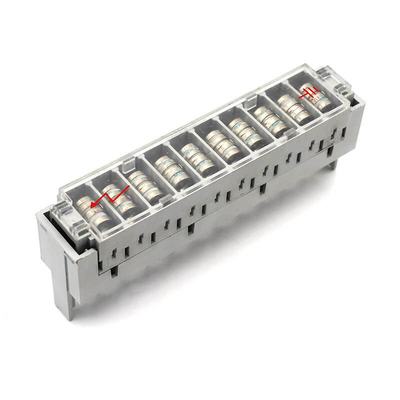Módulos de interfaz de bloque de terminal ABS PBT para el bloqueador de tubos de gas de 3 polos