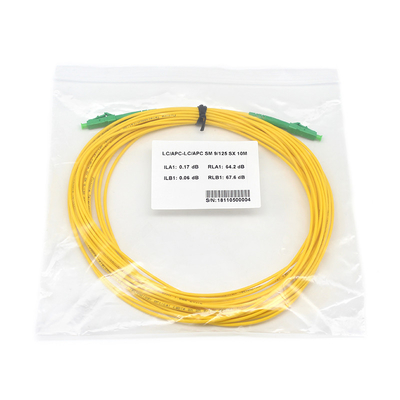 Cordón de parche de fibra óptica personalizado LC APC MM para redes de base