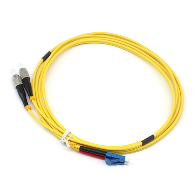 LSZH 3.0mm St Lc Fiber Patch Cable 2.0mm Duplex LC UPC hacia el FC UPC SM