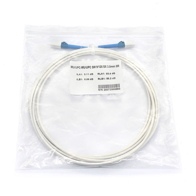 Cables de conexión de fibra blanca de telecomunicaciones MU UPC a MU UPC SM CE certificado