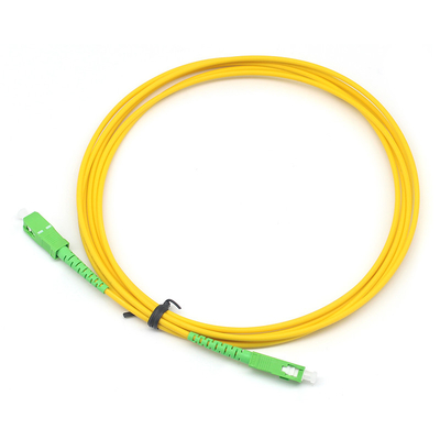 2.0mm 3.0mm Simplex Fibra Óptica Cordón de parche SC APC a SC APC SM