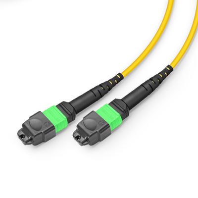 24 núcleos Mtp Cable de parche Mpo Cable de parche de fibra SM OS2 con chaqueta de salida LSZH