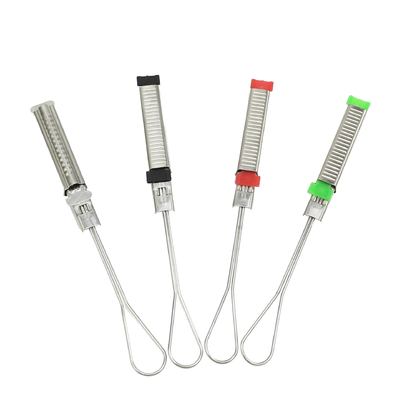 Clampada de cable de fibra óptica de caída de alambre estructura plana de acero inoxidable