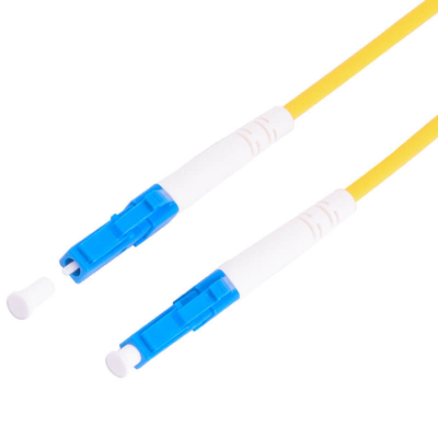 G657A2 LC a LC Cable de parche de fibra óptica simple con chaqueta de PVC amarilla de 2,0 mm