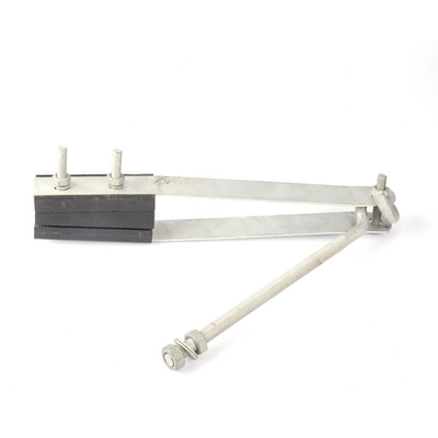 Clampada de anclaje de cable óptico de aleación de aluminio para 4 conductores a poste o pared