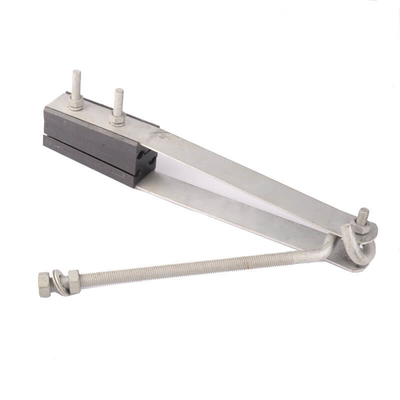 Clampada de anclaje de cable óptico de aleación de aluminio para 4 conductores a poste o pared