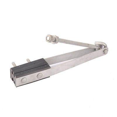 Clampada de anclaje de cable óptico de aleación de aluminio para 4 conductores a poste o pared
