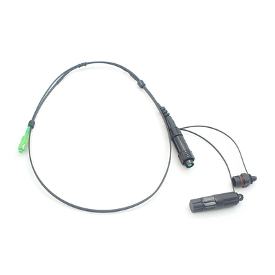 2 en 1 SC APC Conector rápido FTTH Cable de parche de caída Protección IP68