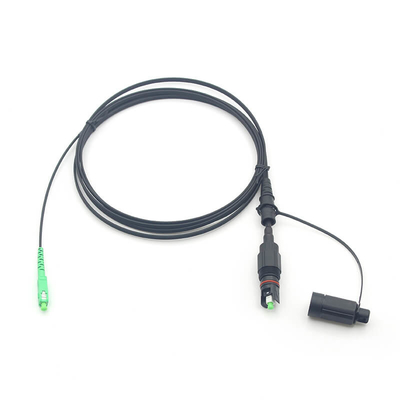 FTTA Cordón de parche de fibra óptica impermeable Simplex con conjuntos de conectores OptiTap