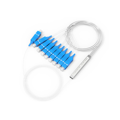 PVC LSZH Fibra óptica PLC Splitter Mini Tipo 1m, 1,5m con conector SC UPC