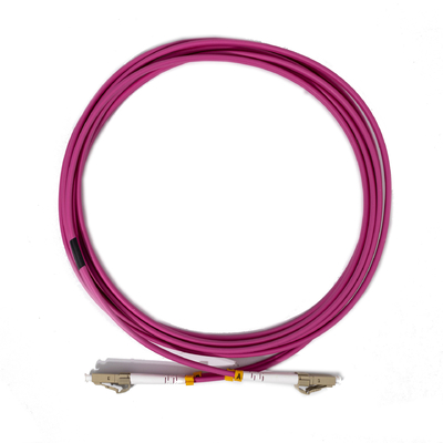 Multimodo dúplex LC UPC a LC UPC OM4 Cordón de parche de fibra óptica 3,0 mm