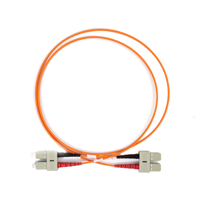 2.0mm Cables de parche de fibra óptica multimodo Duplex SC UPC a SC UPC 10 metros