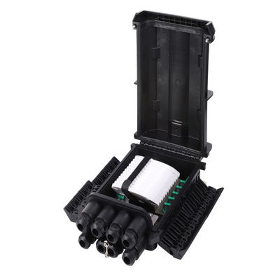 16/24 núcleos FTTH tipo de cable de caída de fibra óptica Splice Splitter cierre