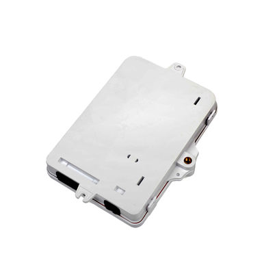 Caja de distribución de fibra óptica de 6 núcleos, carcasa blanca ABS para uso en exteriores