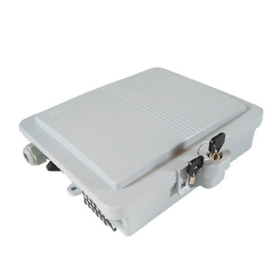 Caja de distribución de fibra óptica FTTH de 12 núcleos para montaje en pared exterior