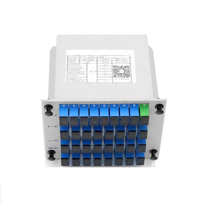 1: 32 1,5m Fibra óptica PLC Splitter SC UPC Tipo de cinta en las redes EPON BPON y GPON