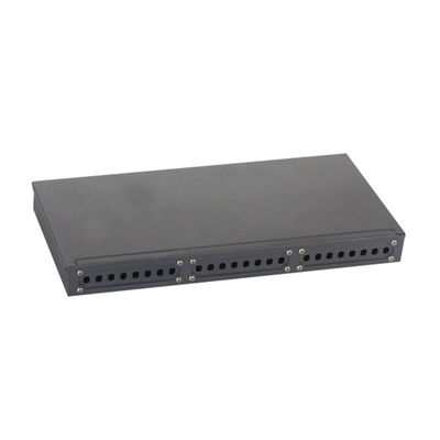 Panel ODF de fibra óptica montado en rack con conectores FC para interiores