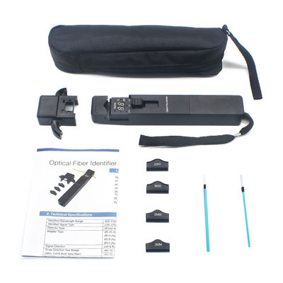 Identificador de fibra óptica con pantalla digital y localizador visual de fallas