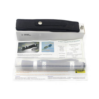 Redes FTTH 650nm VFL óptico láser negro tipo pluma de fibra óptica localizador de fallas visuales