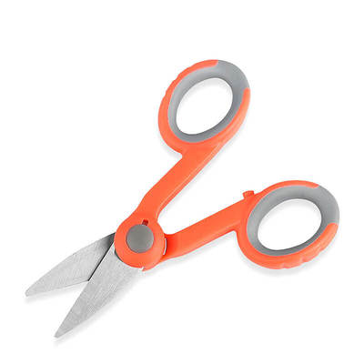Tijeras para tijeras de Kevlar de acero inoxidable con mango PP+TPR