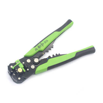 Pelacables automático de aleación de zinc con mango verde, capacidad 0.2-6mm2
