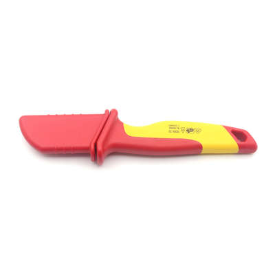 Cuchillo eléctrico aislante VDE de 50 mm Rojo/Amarillo para pelar cables