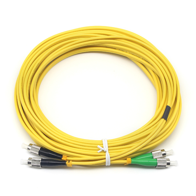FTTH Duplex FC APC a FC UPC SM Cordón de parche de fibra óptica para y 1000 tiempos de conexión