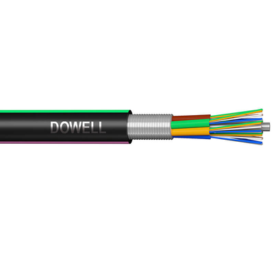 GYTA cable de fibra fijado de múltiples modos tubo suelto PE de cubierta de aluminio cable de grifo