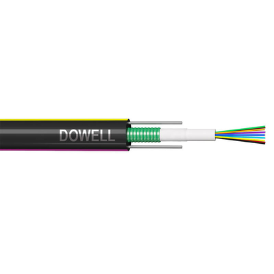 Cable de fibra óptica de polietileno PE ligero blindado con 48 núcleos GYXTW de modo único