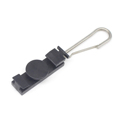 Clampada de cuerda de anclaje de tipo S para exteriores Clampada de tensión de alambre de caída con gancho abierto plano