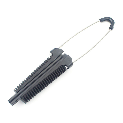 Anclado de cable ADSS de plástico térmico, abrazadera de extremo sin salida, protegida contra los rayos UV de 4 a 8 mm