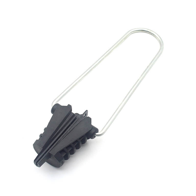 Clampada de anclaje ADSS de plástico de aluminio resistente a los rayos UV para redes FTTH FTTX FTTB