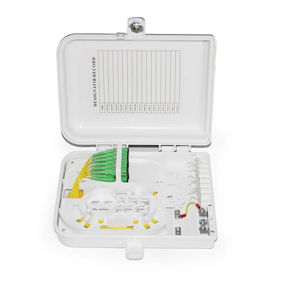 12F Caja de distribución de fibra óptica FTTH para montaje de pared interior exterior