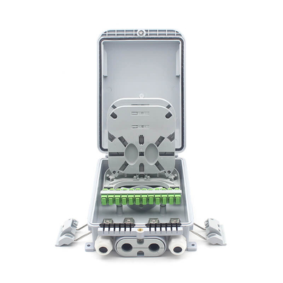 12 puertos Mini SC Caja de terminación de fibra óptica Flip-up para el sistema FTTx FTTA