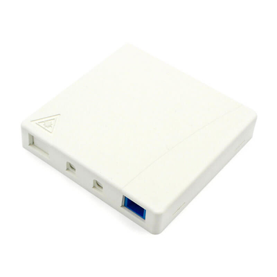 Fibra óptica de plástico de fibra blanca terminal de conexión SC 2 puertos G657