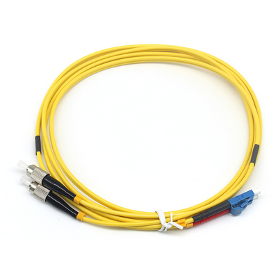 LSZH 3.0mm St Lc Fiber Patch Cable 2.0mm Duplex LC UPC hacia el FC UPC SM