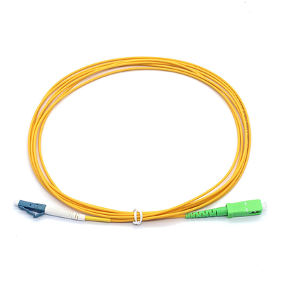 Simplex 9/125μM St Cable de parche de fibra SC APC a LC UPC SM Red de banda ancha de fibra