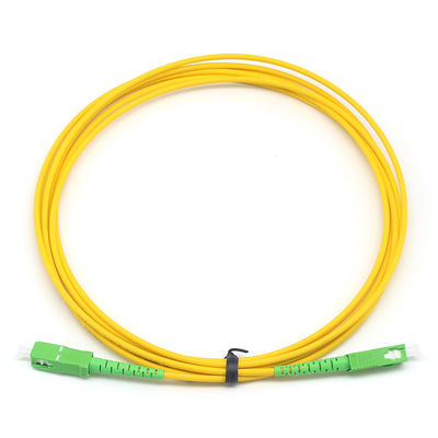 Cable de parche de fibra simple SC APC a SC APC de modo único para el centro de datos