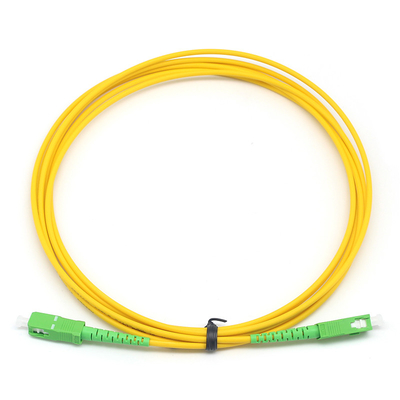 Cable de parche de fibra simple SC APC a SC APC de modo único para el centro de datos